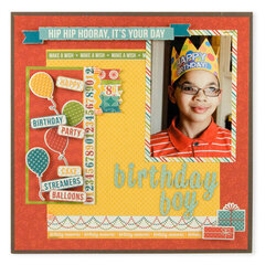 Birthday Boy featuring Hip Hip Hooray from We R Memory Keepers