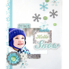 Hello Snow featuring the new Tab Punches from We R Memory Keepers