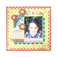 You Are Beautiful featuring Anthologie and Sew Ribbon from We R Memory Keepers