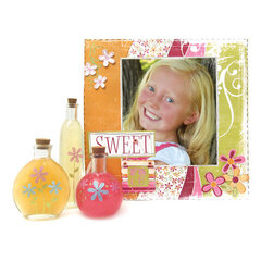 Glitter Layouts with Bath Bottles