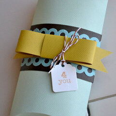 Pillow Box featuring new We R Memory Keepers Bakers Twine