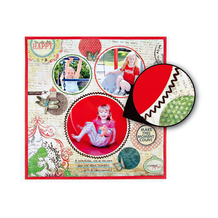 What fun you can have with the new Sew Circle tool from We r Memory Keepers