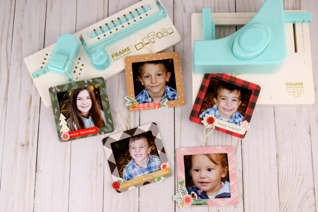 Christmas Photo Ornaments with Punch Boards!