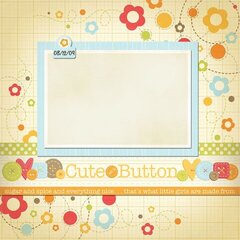Cute as a Button Sketch by We R Memory Keepers