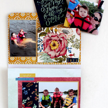 Add More Photos to a mini album with the Accordion Pocket Die