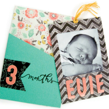 3 Months Sweetness featuring the new Chalkboard Collection from We R Memory Keepers