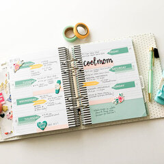 Planner Spread with the Washi Chomper