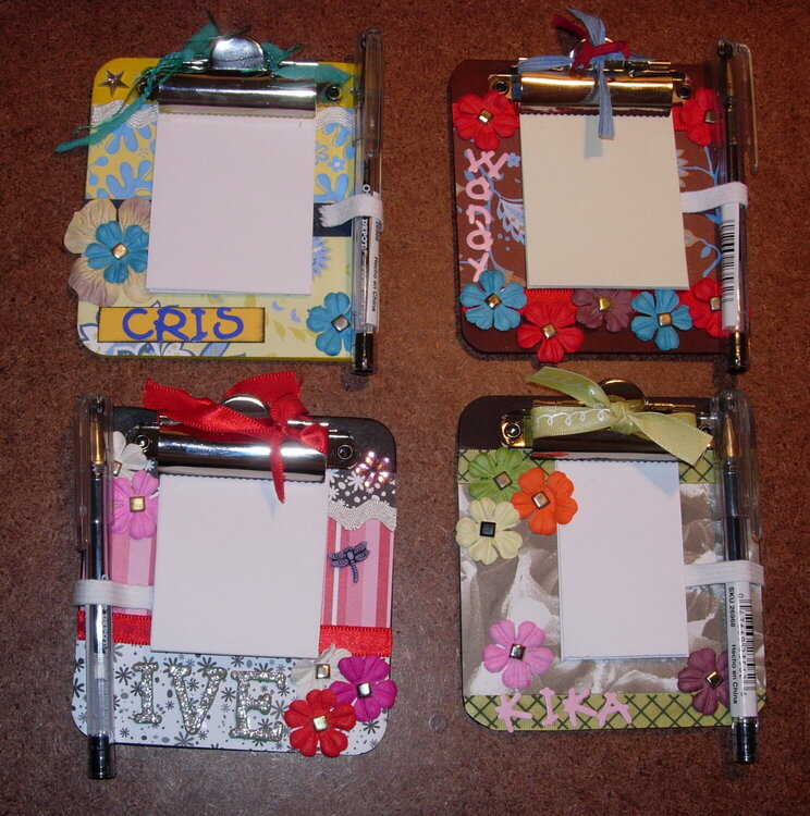 Altered mini clipboards