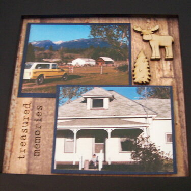 Altered Collage Frame - Montana
