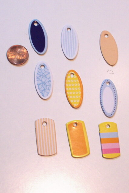 9 chipboard tags