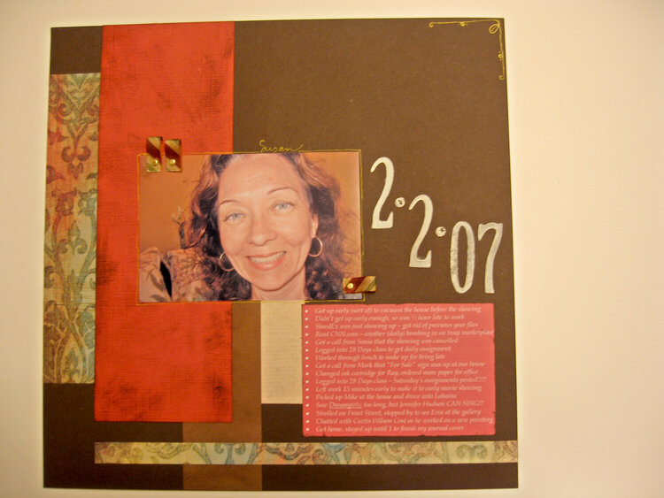 Day 2/ 28 Days class - &quot;Today&quot; layout