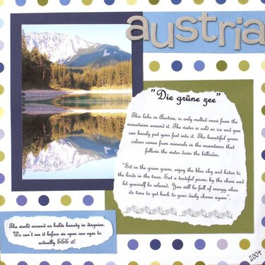 Austria &amp;quot;One green lake&amp;quot;