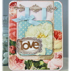 Love Card- Pink Paislee Sweetness Collection
