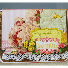 Be Mine - New Pink Paislee Sweetness and Artisan Elements