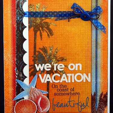 On Vacation Card
