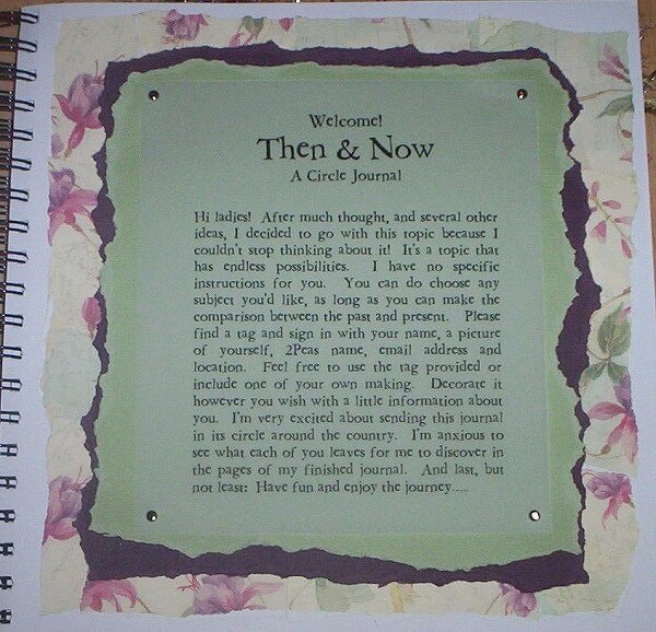 Circle Journal - Then &amp; Now