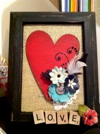 Chipboard heart