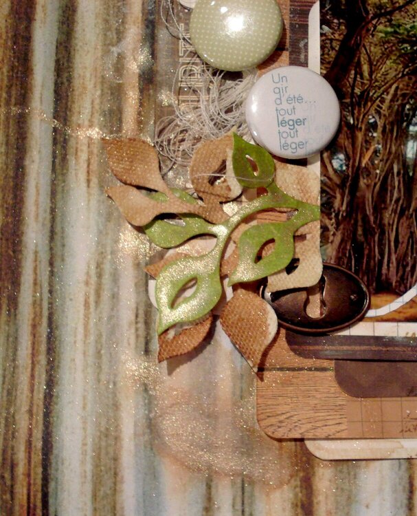 Layout with Large Ivy by Cindy Brown