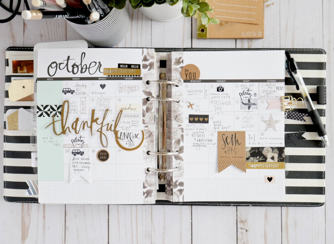October Memory Planner