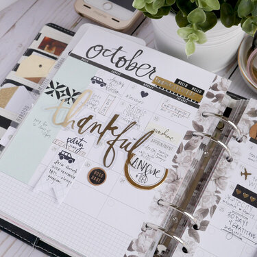 October Memory Planner