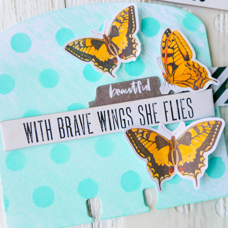 With Brave Wings She Flies ~ Salvaged Patine MemoryDex Card