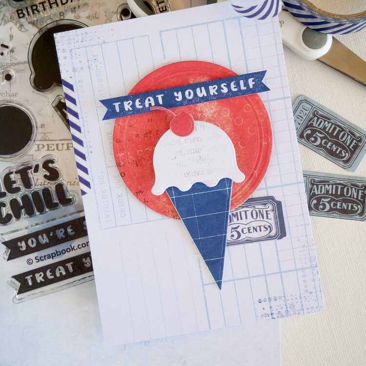 Treat Yourself | Sweet Scoops Card/Tag