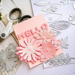 Hello Card | Quick Embellished Card