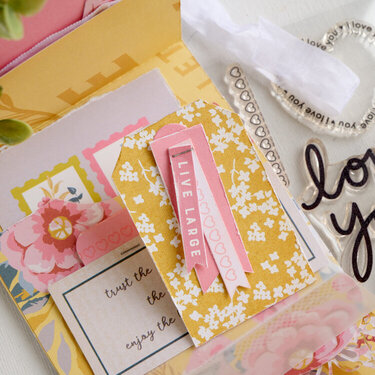 Layered Tags and Things Love You Card | National Card Month