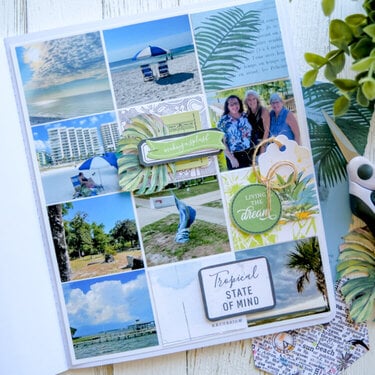 Beach Vacation Layout | National Scrapbook Day