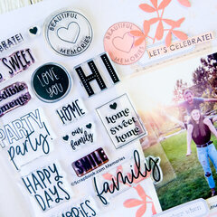 Let's Celebrate ~ Stamped Background Layout