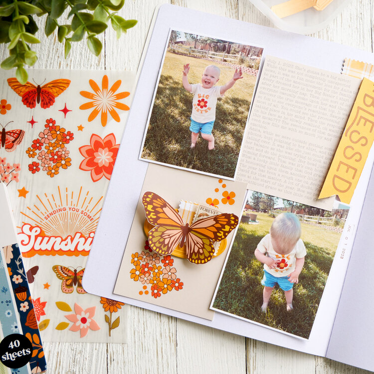 Blessed Layout | Grid Scrapbook