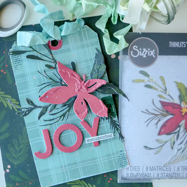 Joy Tag | New Tim Holtz Sizzix Christmas 2022