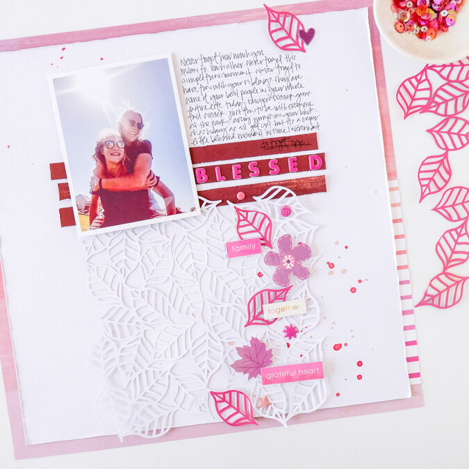 Blessed Scrapbook Layout