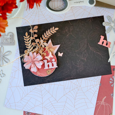 Hi | Scrapbook Pocket Card