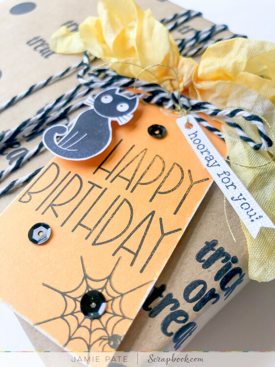 DIY Tag and Gift Wrap ~ Boo-Tiful Stamp Set