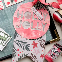 Holly Jolly Tag | new Tim Holtz Distress Lumberjack Plaid