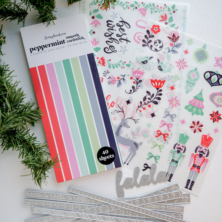 Christmas Essentials | Paper and Dies and Rub-ons, oh my!