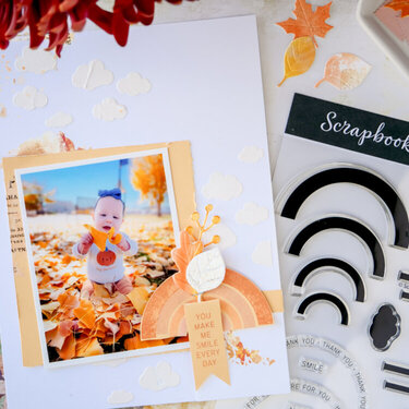 The Best Way to Scrap the Season | 6x8 Scrapboo page