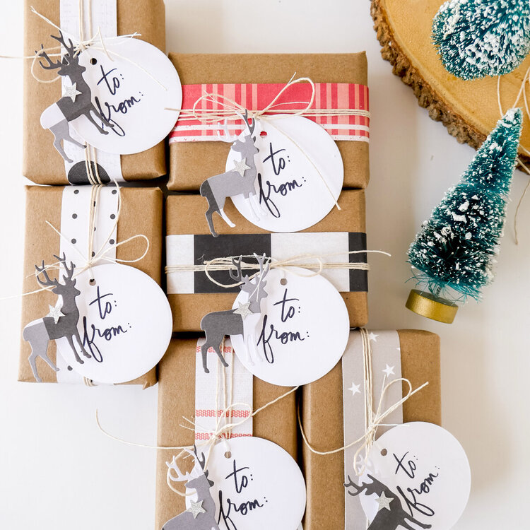 Easy Kraft Christmas Wrap and Tags