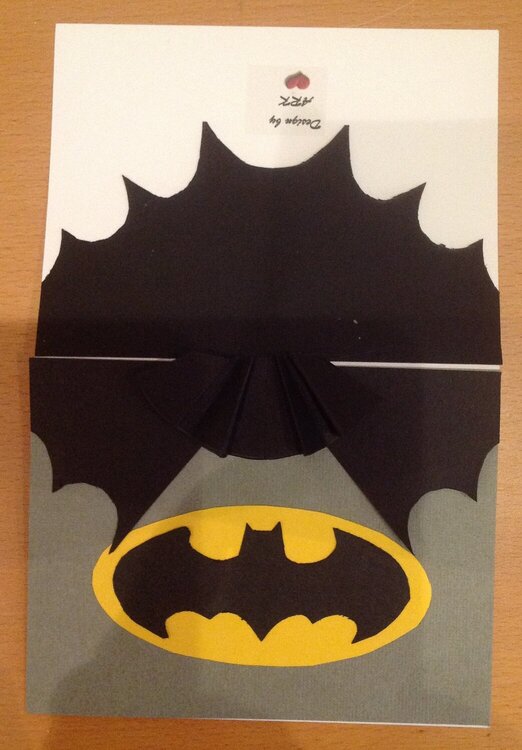 Batman card front &amp; back
