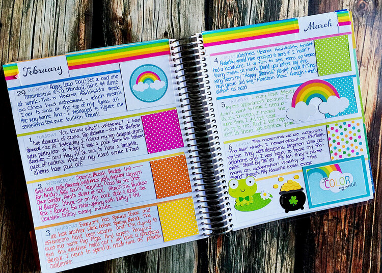 memory journal rainbow week