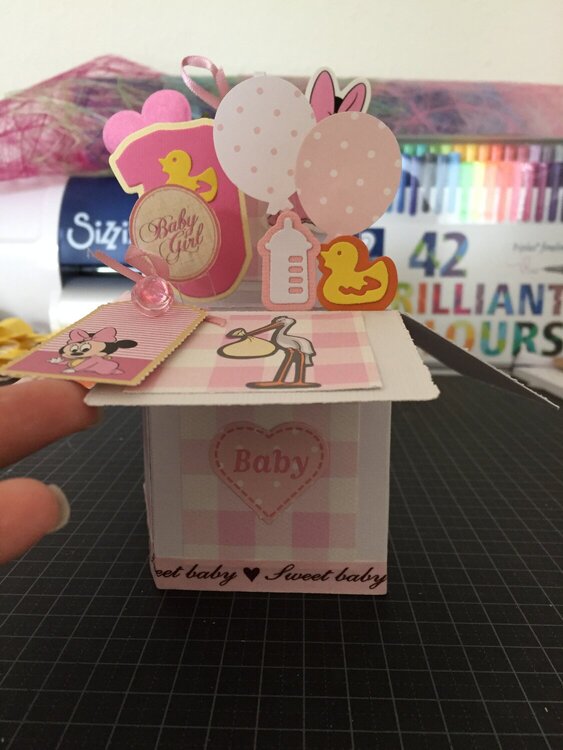 Card in a box &quot;Babygirl&quot;