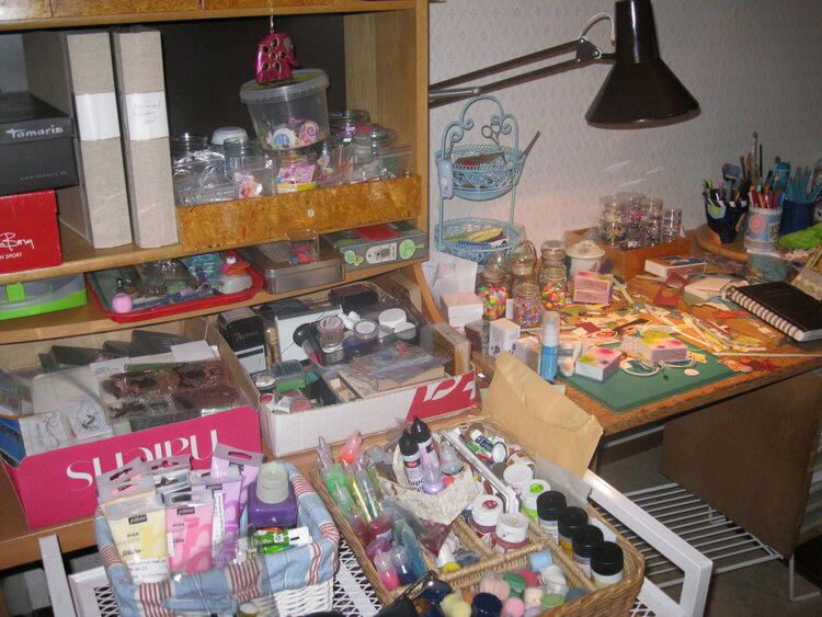 Before re-organizing the scraproom.