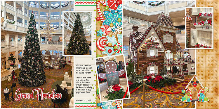 Grand Floridian Tree and Gingerbread House 2023