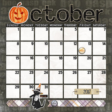 October 2017 Calendar