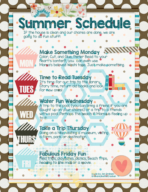 Summer Schedule Fun
