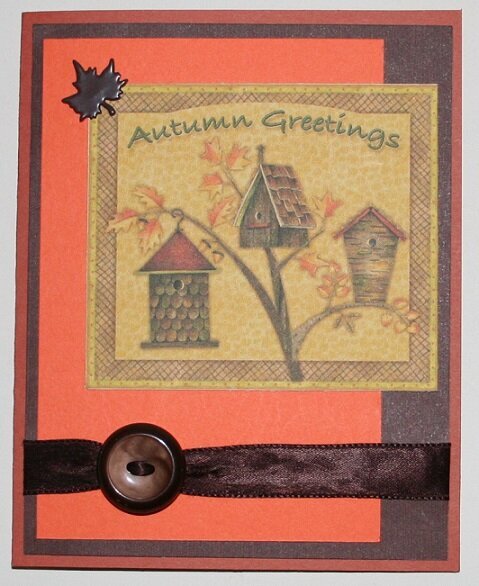 &quot;Autumn Greetings&quot; card