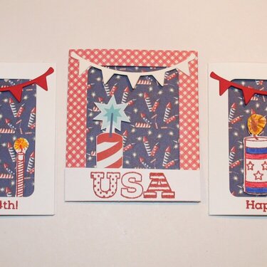4th OF JULY MINI CARDS
