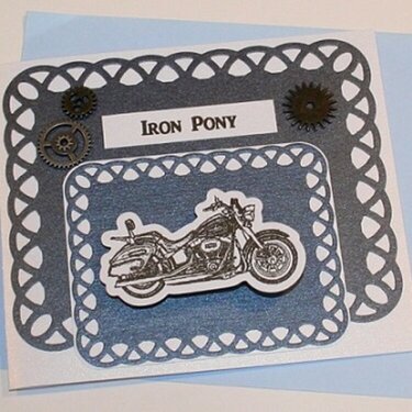 IRON PONY-BLANK CARD