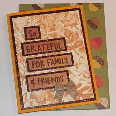 THANKSGIVING CARD KIT for a class